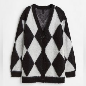 H&M Harlequin-patterned Cardigan